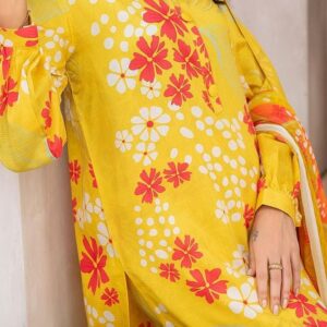 3 Pcs Women's Unstitched Viscose Printed Suit LSC-10