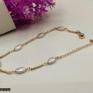 Elegant Bead Charm Anklet