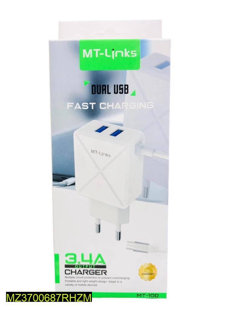 Fast Charging Dual USB Port Charger