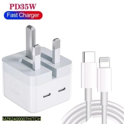 Iphone 2 Pin Fast Charger Us Pin, 35W