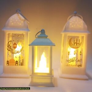 Ramadan LED Flame Light Decoration Lamp, Pack Of 3