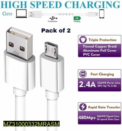 USB Micro-B Mobile Charging Cable