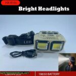 Waterproof Rechargeable Head LED Light, White