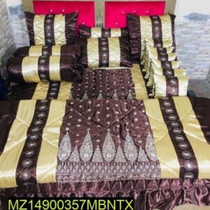 14 Pcs Malai Silk Printed Double Bed Razai Sets