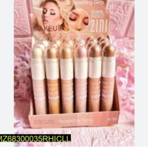 2 In 1 High Pigmented Liquid Highlighter Concealer,