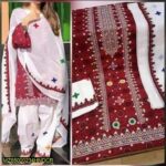 3 Pcs Women's Unstitched Cotton Lawn Suit