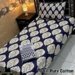 4 Pcs Cotton Printed Single Bedsheet---