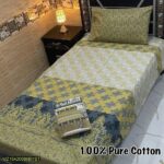 4 Pcs Cotton Single Bedsheet