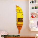 Acrylic Mirror Golden Leaf For Wall Decor