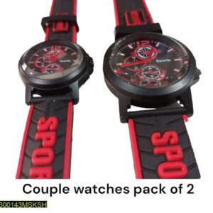 Couple's Analog Display Sports Watch