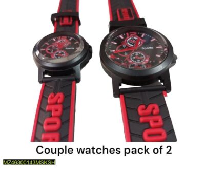 Couple's Analog Display Sports Watch