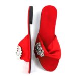 D'Toes Fancy Fold Red Shoe For Women