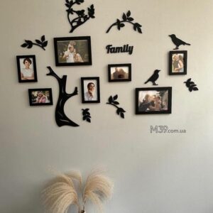 Family Tree With Frames For Home Decor