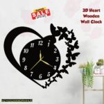 Heart Design Wall Clock