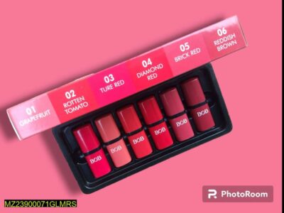 6 In 1 Matte Lipstick Set