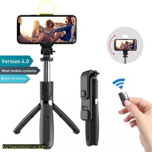 Selfie Stick With LED Light Mini Tripod Stand