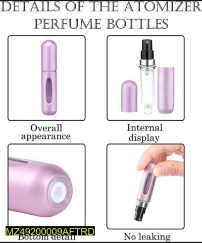 Refillable Portable Mini Perfume Atomizer Bottle, 5ml