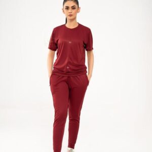 1 Pc Women's Stitched Plain Tracksuit