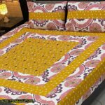 3 Pcs Cotton Sotton Patchwork Double Bedsheet