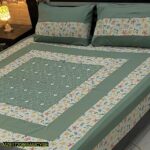 3 Pcs Cotton Sotton Patchwork Double Bedsheet