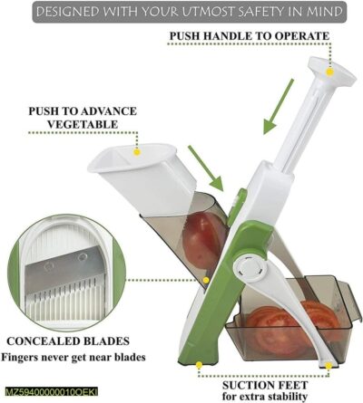 5 In 1 Vegetable and Fruits Cutter Slicer