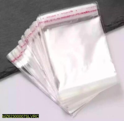 50 Pcs Transparent Plastic Poly Bags, (18 X 26 Inch)