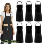 Plain Aprons , Pack Of 6