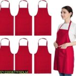 Plain Aprons , Pack Of 6