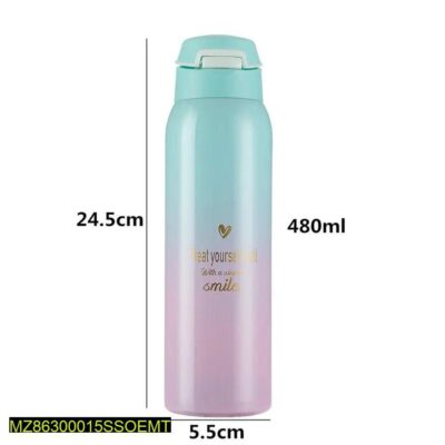 Portable Rope Thermos Water Bottle Coffee Mug Travel