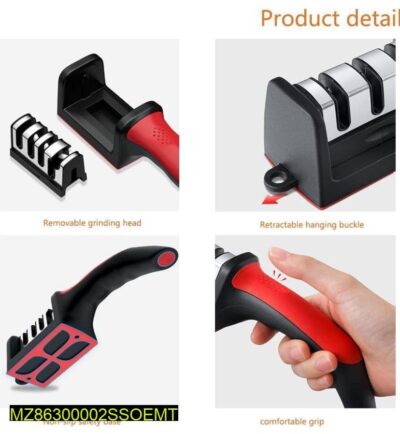 Professional Knife Sharpener – Non-Slip Base – Fast Sharpening