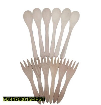 Wooden Turkish Spoon And Fork Set