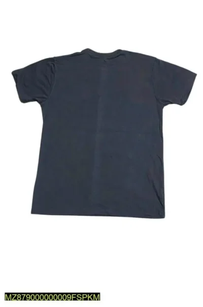 1 Pc Unisex Stitched Cotton Plain T-Shirt - Trendy