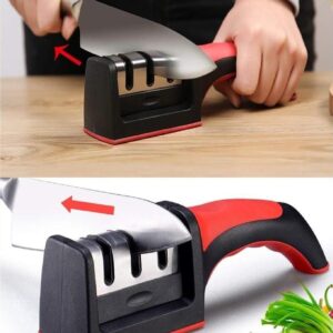 3 In 1 Knife Sharpener -Pack of 2