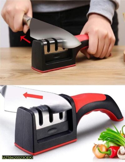 3 In 1 Knife Sharpener -Pack of 2