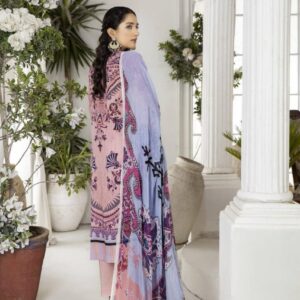 3 Pcs Safwa Women Lawn Embroidered Unstitched Suit SCE-10