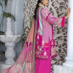 3 Pcs Women's Unstitched Viscose Embroidered Suit