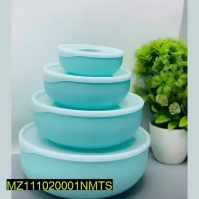 4 Pcs Bowl Set with Lids