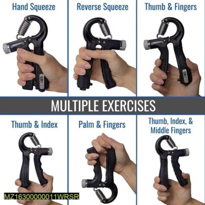 Compact Hand Exercise Grip with Tracker