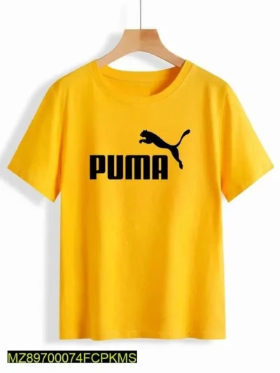 Cotton Unisex T-Shirt - Puma Orange