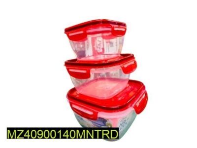 Food Storage Box Container, Pack Of 3