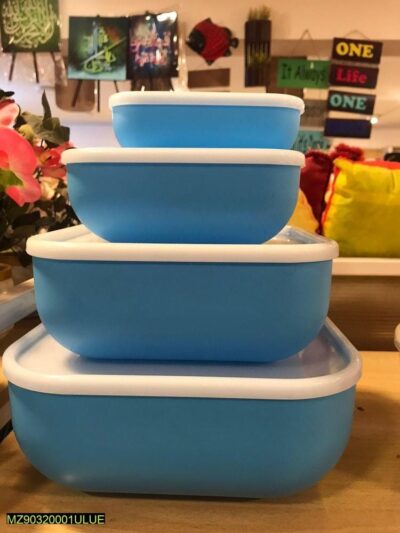 Food Storage Lunch Box, Pack of 4