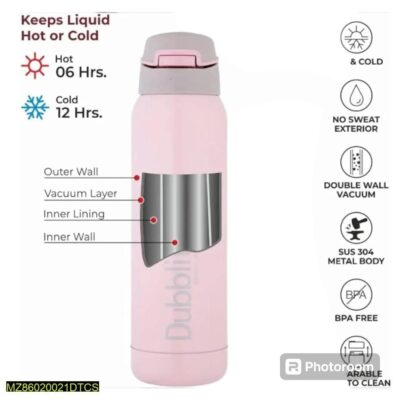 Gradient Color Stainless Steel Insulated Water Bottle With Straw 500mla