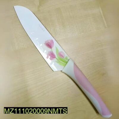 Imported 5 Pieces Klasique Flower Coated Knives Set