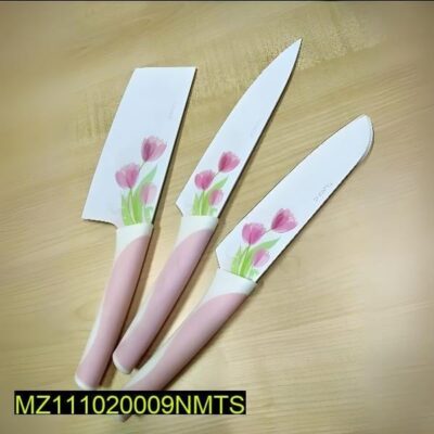 Imported 5 Pieces Klasique Flower Coated Knives Set