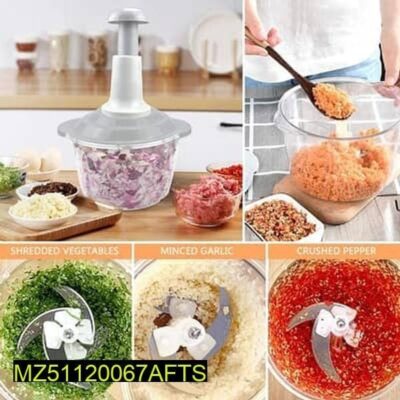 Manual Hand Press Food Chopper