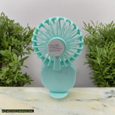 Portable Rechargeable Fan With And Mobile Phone Stand