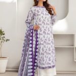 Safwa-Rsv-16-Rasberry Doria 3-Piece Printed Unstitched Lawn Suit