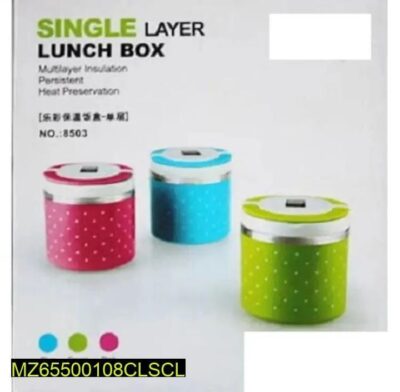 Single Tier Stainless Steel Lunch Box