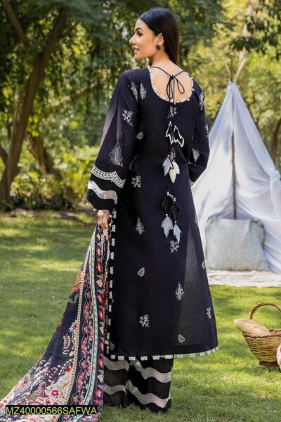 Spn-07-Safwa Spinel 3 Pcs Unstitched Embroidered Suit