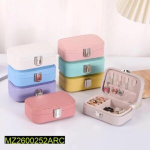 Double Layer PU Leather Jewelry Box for Travel